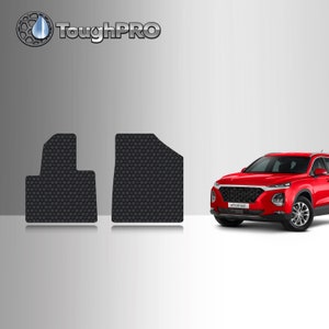 ToughPRO Front Mats Black For Hyundai Santa Fe XL All Weather 2019