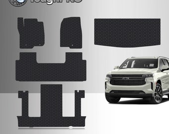 ToughPRO Full Set Black For Chevrolet Tahoe 2nd Row Bucket All Weather 2021-2024