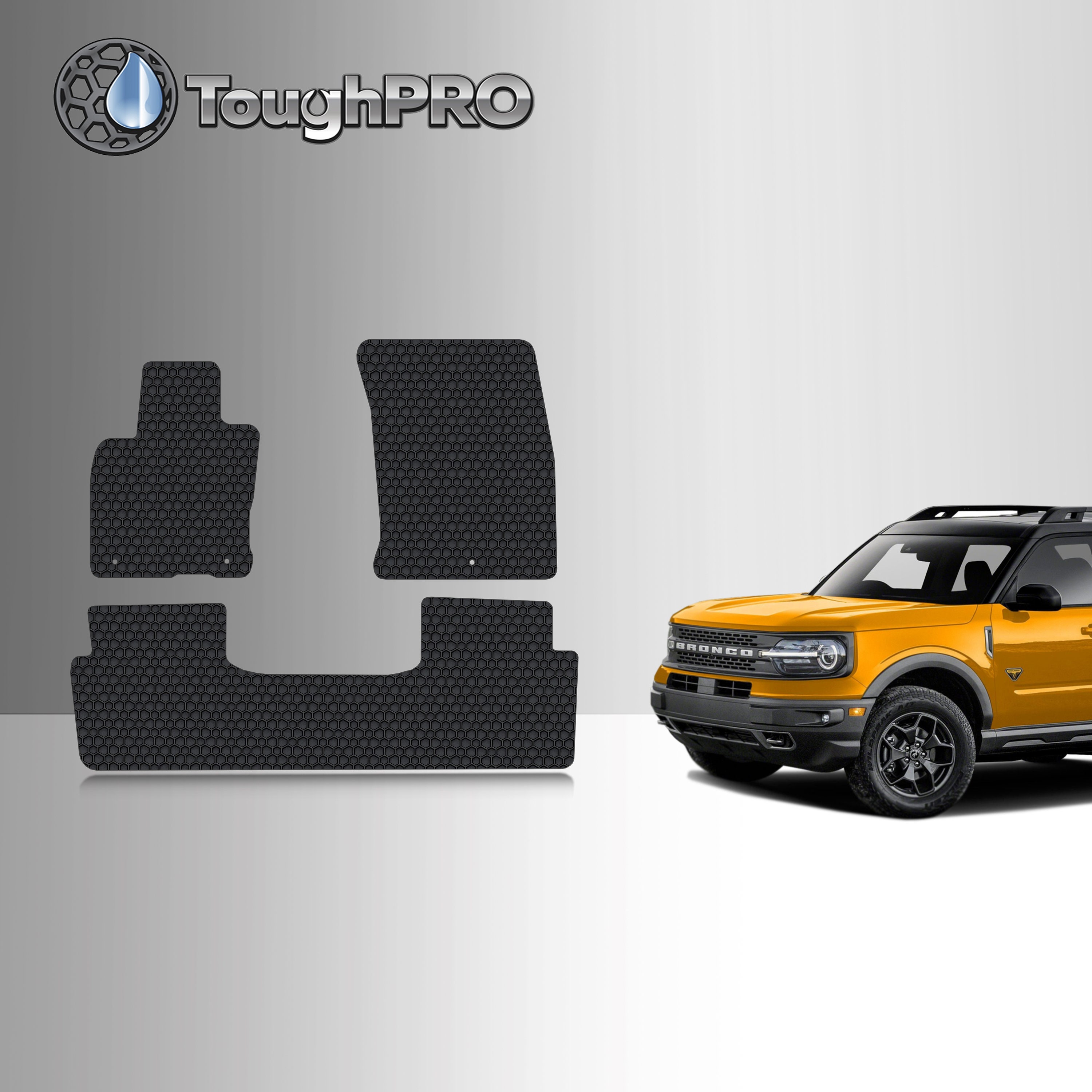 ToughPRO Floor Mats Black For Ford Bronco Sport All Weather Etsy.de