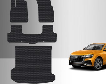 ToughPRO Full Set Floor + Cargo Mats Black For Audi Q8 All Weather 2019-2024