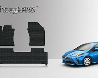 ToughPRO Floor Mats Black For Toyota Prius Prime All Weather 2017-2022
