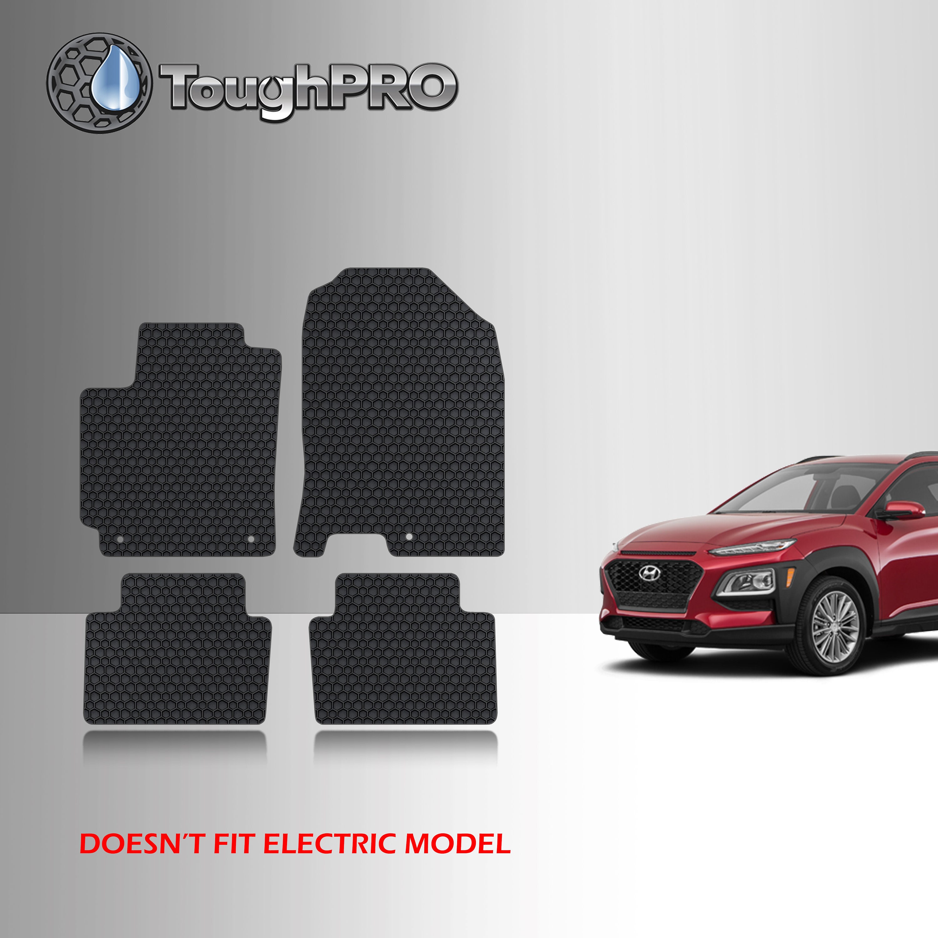 Toughpro Floor Mats Black for Hyundai Kona All Weather Etsy UK