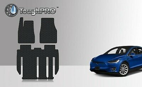 thumbnail image 2 of ToughPRO Heavy-Duty Rubber Floor Mats For Tesla Model X 6-Seater 2017-2019 – Full Set With Console 2 of 4
