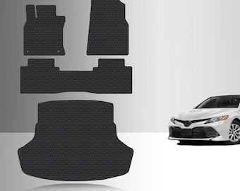 ToughPRO Full Set Floor Mats Black For Toyota Camry All Weather Custom Fit 2018-2023