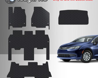 ToughPRO Full Set + Cargo Black For Chrysler Voyager 2nd Row Bucket Seats 2020-2023