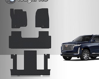 ToughPRO Floor Mats + 3rd Row Black For Cadillac Escalade ESV 2nd Row Bucket 2021-2025