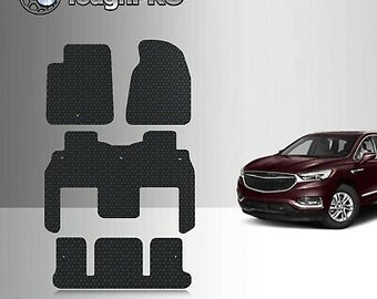 ToughPRO Floor Mats + 3rd Row Black For Buick Enclave Bucket 2009-2017