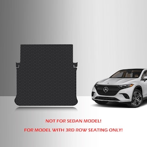 ToughPRO Cargo Mat Black For Mercedes-Benz EQS 450+ EQS580 All Weather SUV 3rd Row Fold Down 2022-2025
