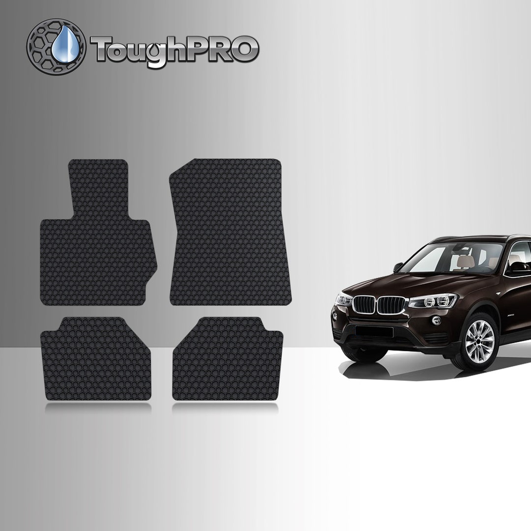 Toughpro Floor Mats Black for BMW X3 All Weather Custom Fit 20042010