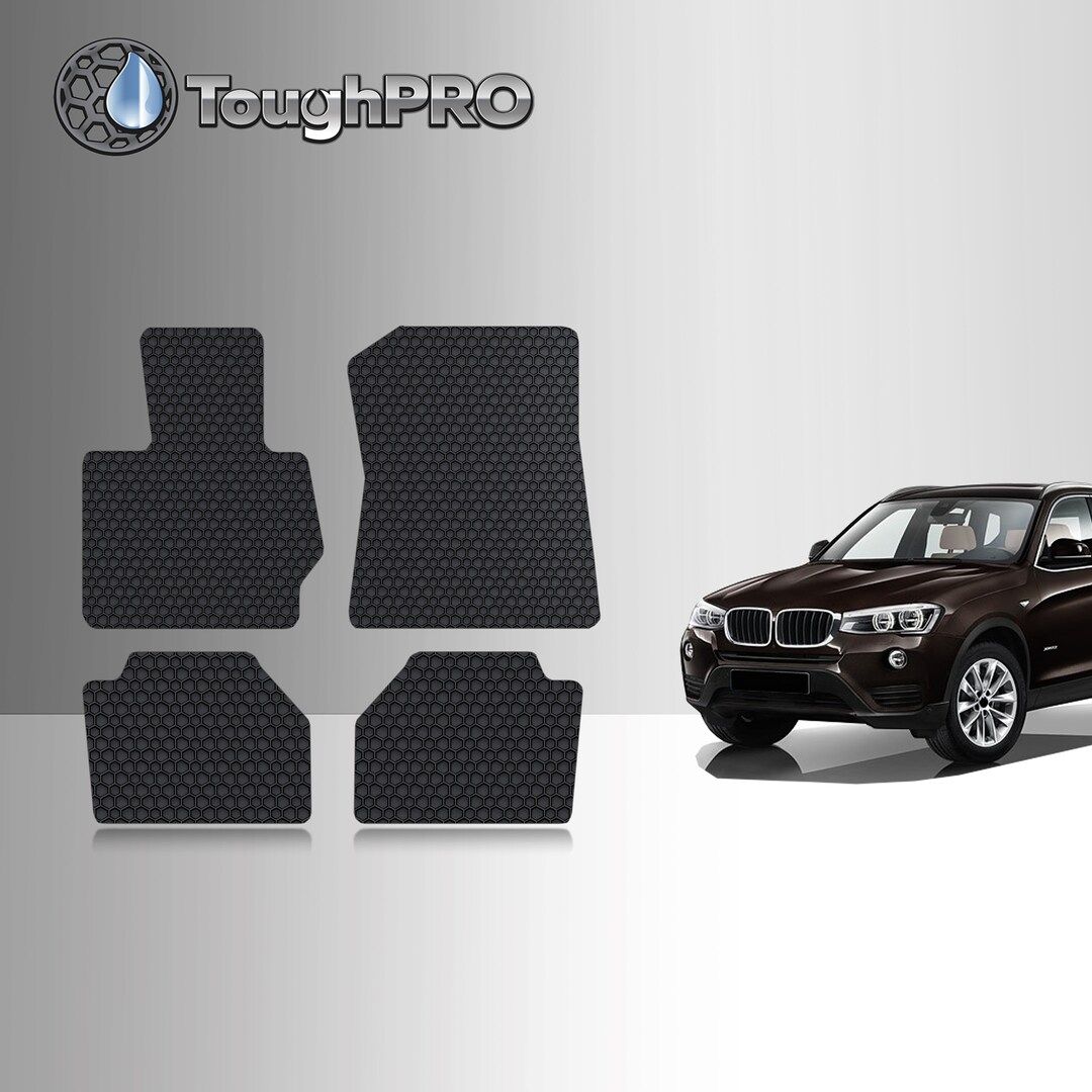 ToughPRO Heavy-Duty Rubber Floor Mats For BMW X2 (2018-2023) – Custom Fit All-Weather Black Liners