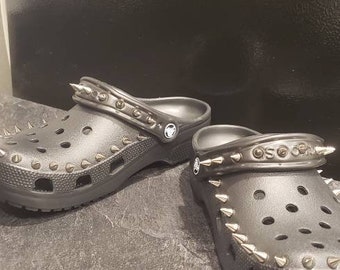 Hand Studded Crocs