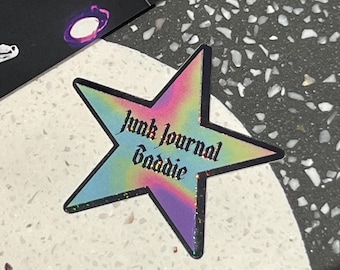 Junk Journal Baddie Sticker, Crafty Sticker, Star Sticker
