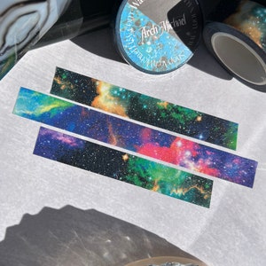 Nebula 2.0 Glitter Washi Tape, Galaxy Washi Tape, Space Washi Tape, Celestial Washi Tape, Star Washi Tape, Glitter Washi Tape