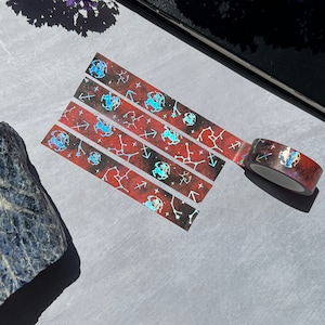 Sagittarius Holographic Washi Tape, Zodiac Washi Tape, Moon Washi Tape, Stars and Planets Washi Tape, Astrology Washi Tape, Star Sign Washi