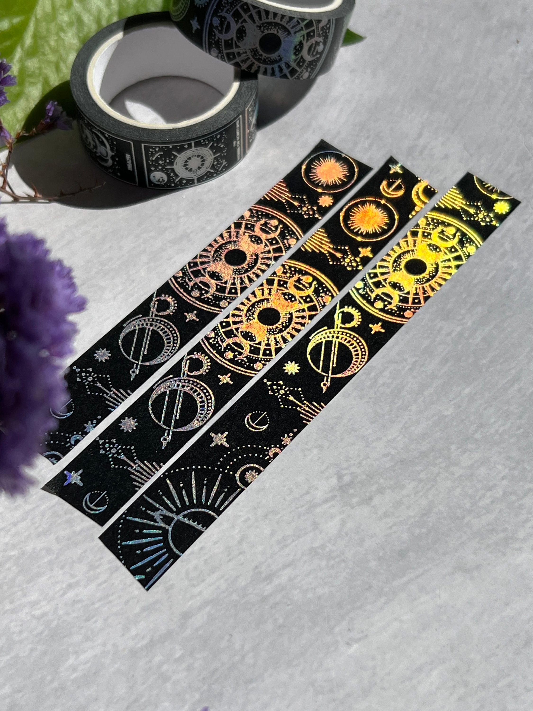 Tarot Card Washi Tape, Celestial Tarot Deck Washi Tape, Major Arcana Card,  Minor Arcana Card, Zodiac Washi Tape, Holographic Washi Tape 