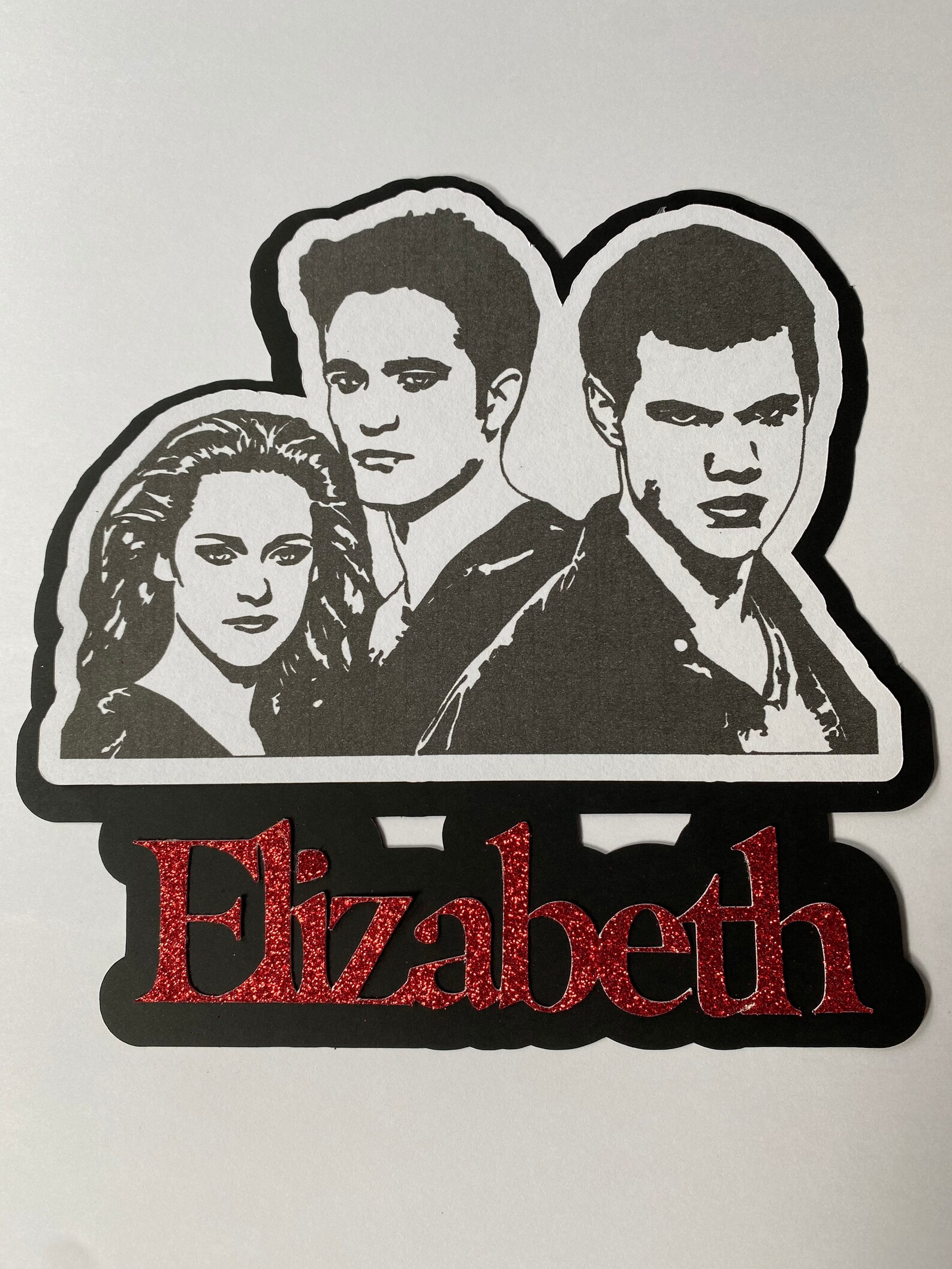 Personalized Twilight Cake Topper