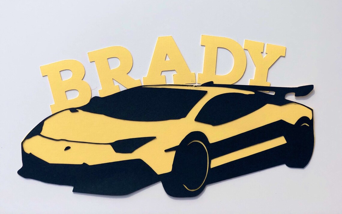 Exotic Car Cake Topper Lamborghini Cake Topper Teen Birthday | Etsy