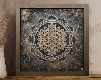 Flower of Life Wall Art | Etsy