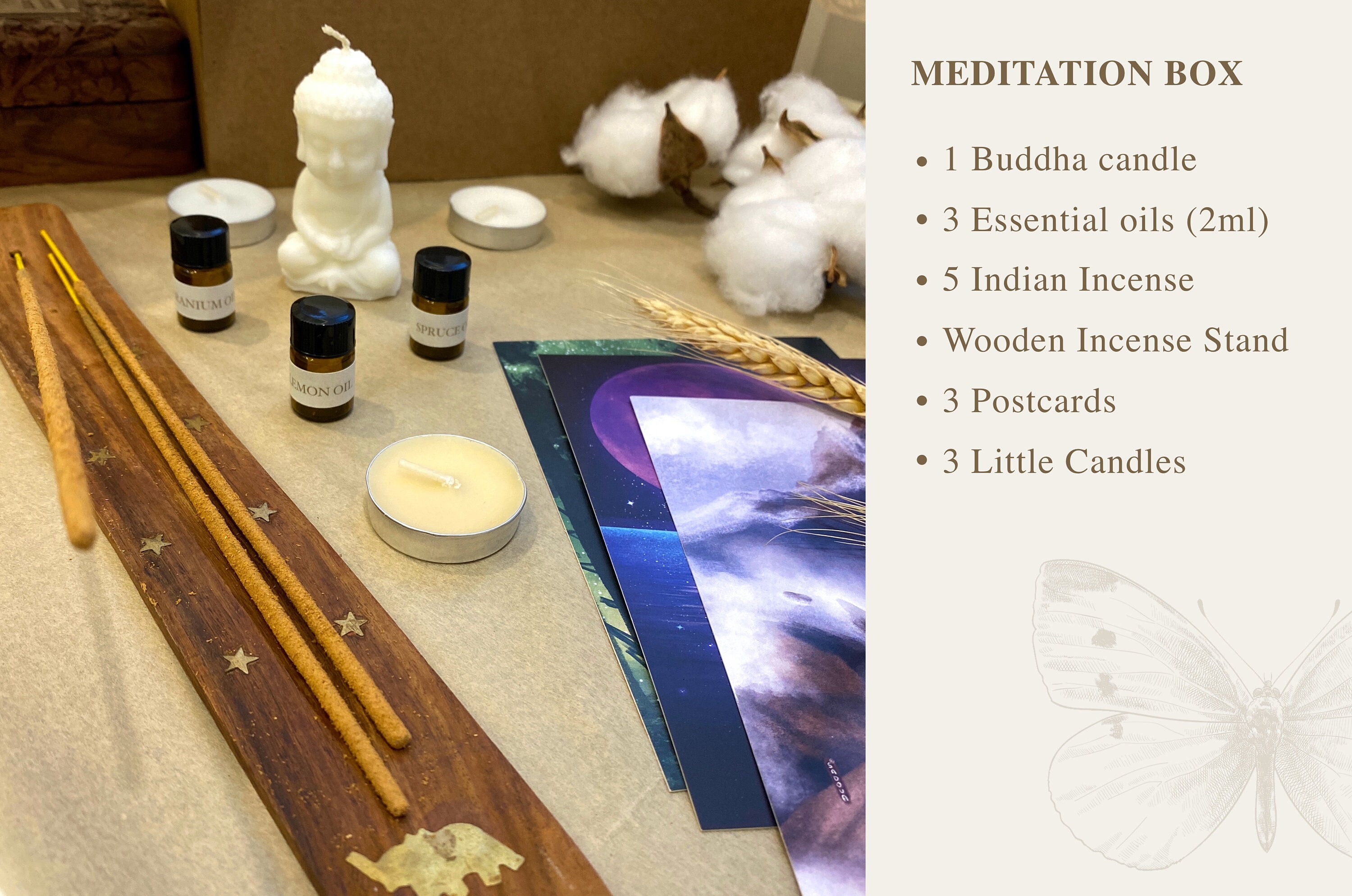 Meditation Box Spiritual Box Meditation Gift Box Spiritual Etsy
