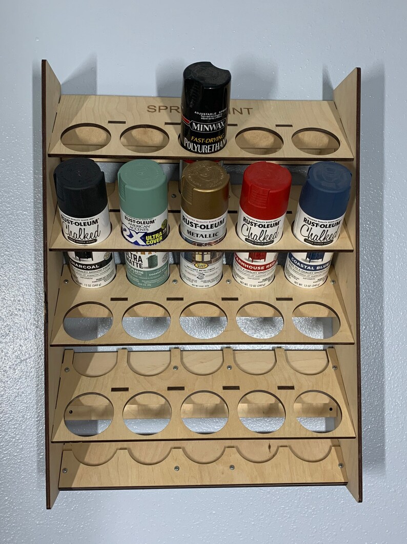 20 Can Spray Paint Wall Mount Organizer Etsy