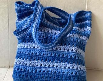 Crochet Shopping Bag Pattern-Crochet Tote Bag-Crochet Bag Pattern-Crochet Market Bag-Easy Crochet Bag Pattern-Handmade Bag-Crochet Tote