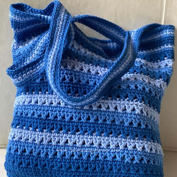 Crochet Shopping Bag Pattern-Crochet Tote Bag-Crochet Bag Pattern-Crochet Market Bag-Easy Crochet Bag Pattern-Handmade Bag-Crochet Tote