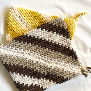 Double Thick Crochet Potholder Pattern, Crochet Hot Pad Pattern, Crochet Oven Mitts, Crochet Mittens, image 10