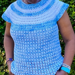 CROCHET PATTERN-Crochet Top Pattern, Summer Top Crochet, Crochet Women&#39;s Top, Crochet for Women, Sizes S-XL, Instant Download