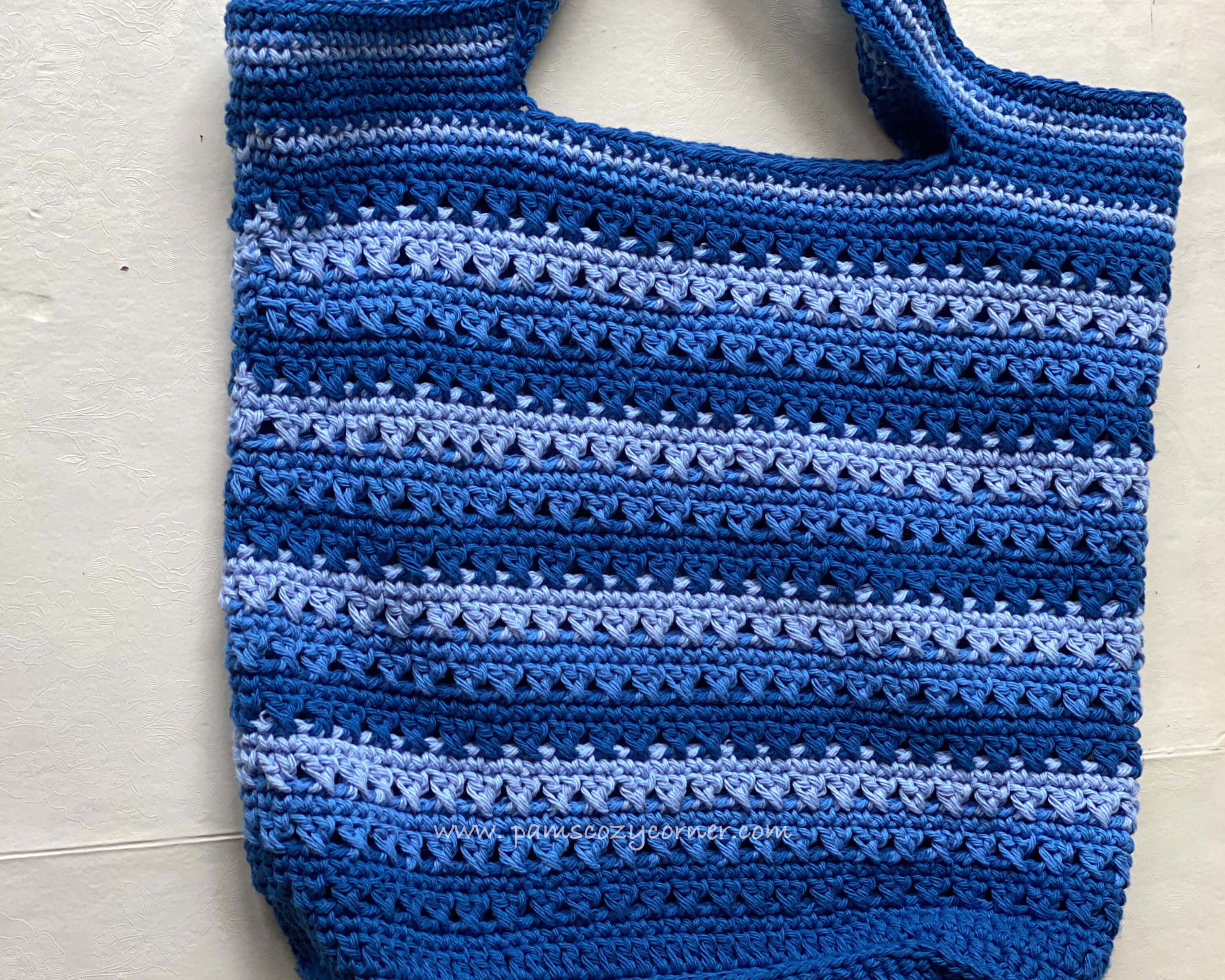 Crochet Market Bag Pattern: Easy Cotton Tote (PDF Pattern) - Etsy