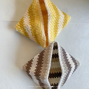 Double Thick Crochet Potholder Pattern, Crochet Hot Pad Pattern, Crochet Oven Mitts, Crochet Mittens, image 5