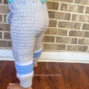 Gehäkelte Trendy Unisex Kleinkind Hose, gehäkelte Kinder Hose, gehäkelte Baby Hose, Größen 3 mos, 6 mos, 12 mos, 18 mos & 24 mos