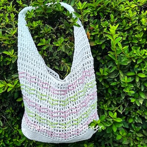 CROCHET PATTERN, Crochet Bag Pattern, Crochet Tote Bag, DIY Crochet Bag, Shoulder Bag Crochet Pattern, Handmade Bag