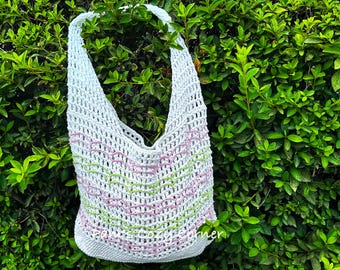 Crochet Tote Bag Pattern, DIY Shoulder Bag (PDF Pattern)