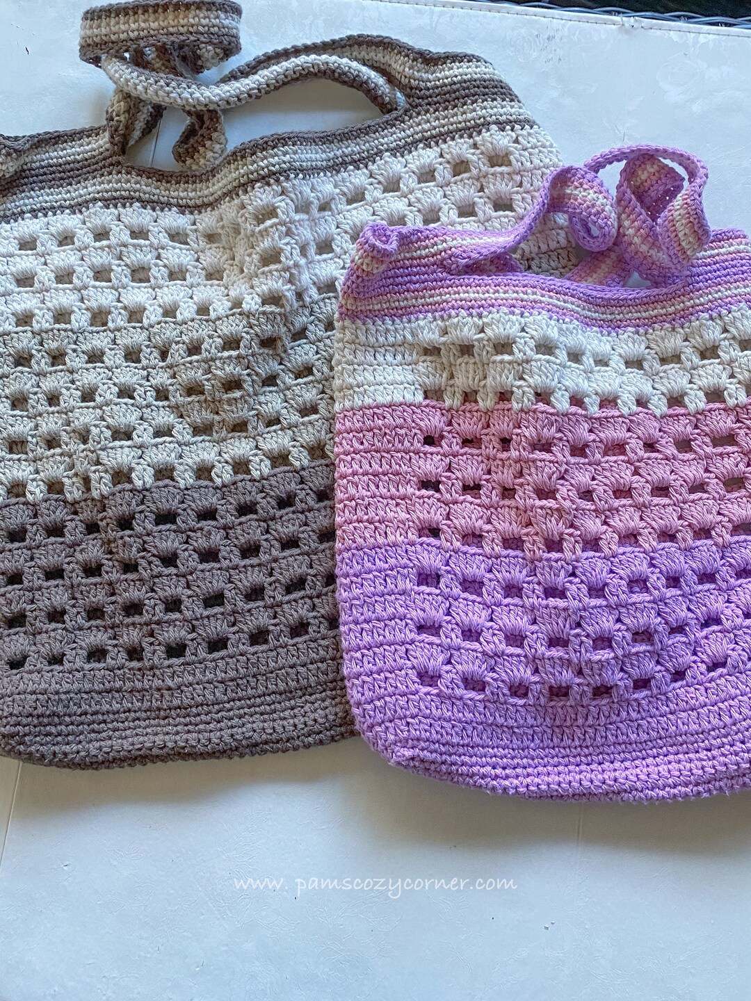 Easy Crochet Market Bag Pattern: Summer Tote (PDF Pattern) - Etsy