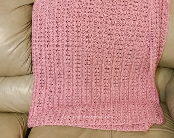 Modèle de couverture au crochet au point pompon : afghan texturé (Modèle PDF)