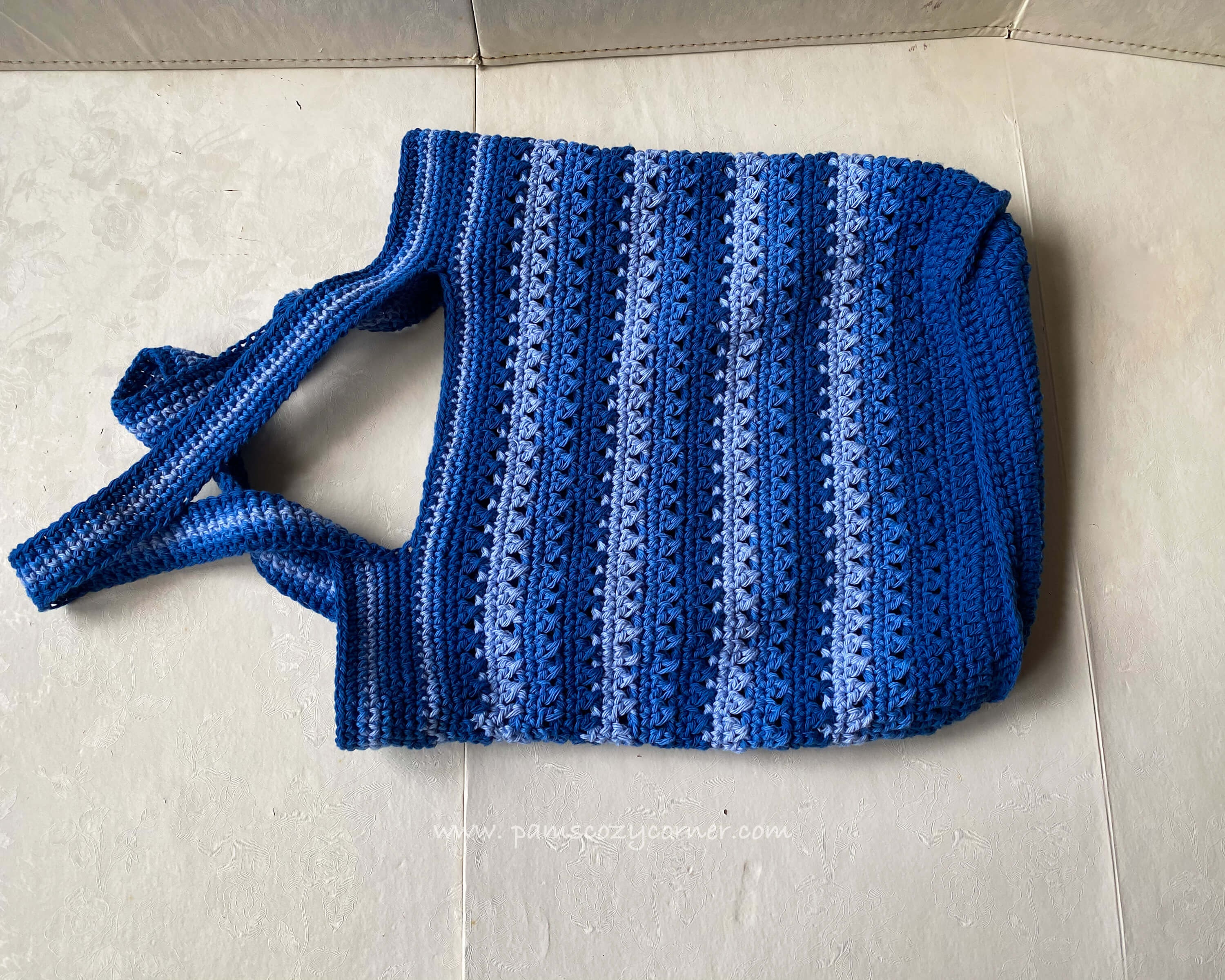 Crochet Market Bag Pattern: Easy Cotton Tote (PDF Pattern) - Etsy