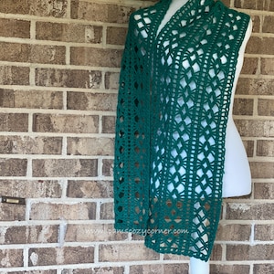 Crochet Scarf Pattern, Crochet Scarf Handmade, Crochet  Scarf for Women, Scarf, Crochet Lace Scarf Pattern, Easy Crochet Scarf Pattern,