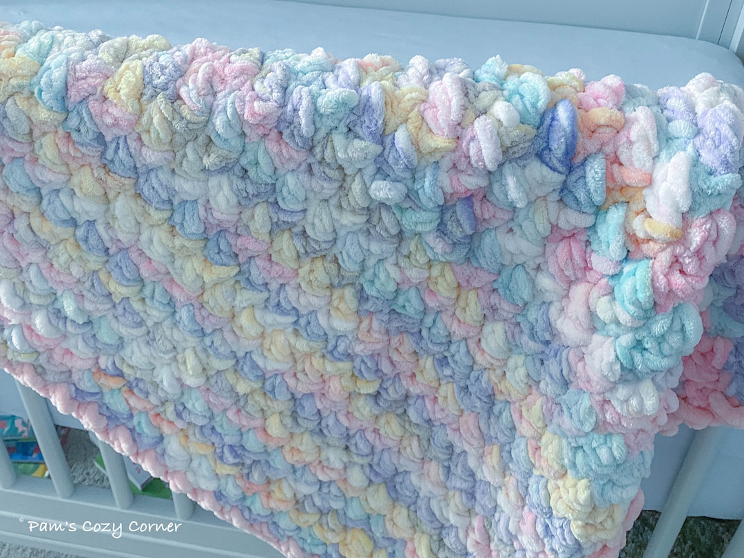 Chunky Crochet Blanket Pattern: Bulky Yarn Winter Throw (PDF Pattern ...