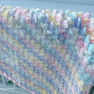 Mönster för grovvirkad filt: Vinterpläd av grovt garn (PDF-mönster)