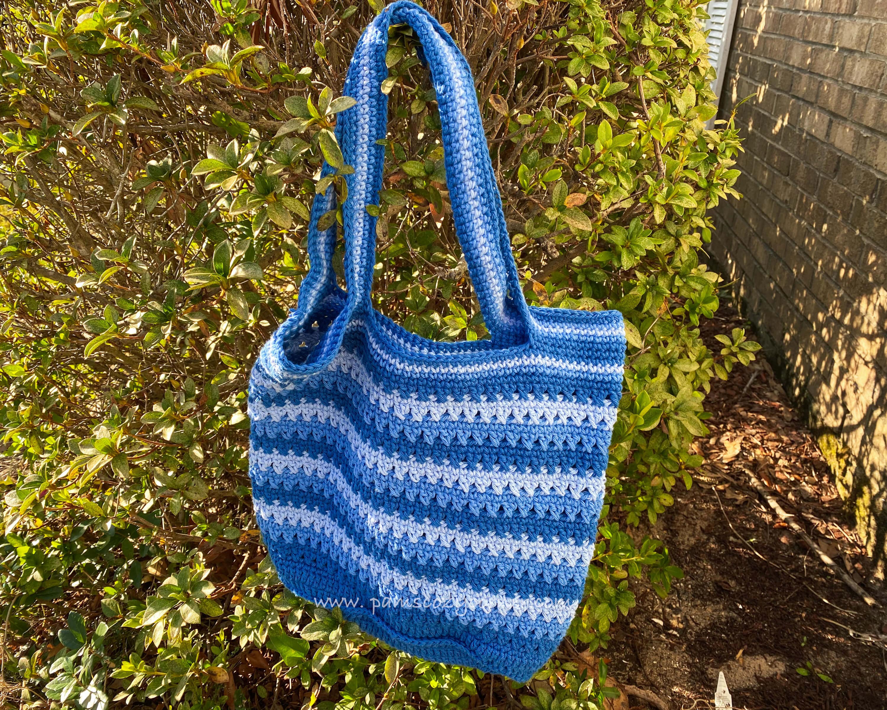トートバッグ CROCHET SHOPPING BAG Crochet Shopping Bag - Free Crochet Pattern
