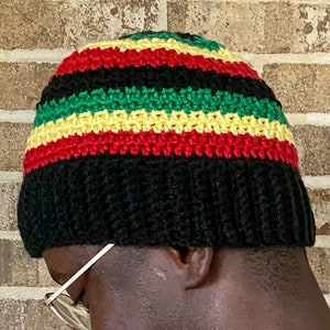 PATTERN, Crochet Hat Beanie, Quick Crochet Beanie, Easy Crochet Men&#39;s Hat Pattern, Simple Crochet Beanie, Crochet In A Day Beanie Hat