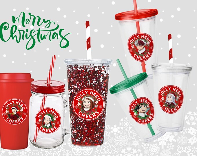 Plus Ultra Holiday Christmas Anime Mugs Tumblers/cold cups/ hot cups/