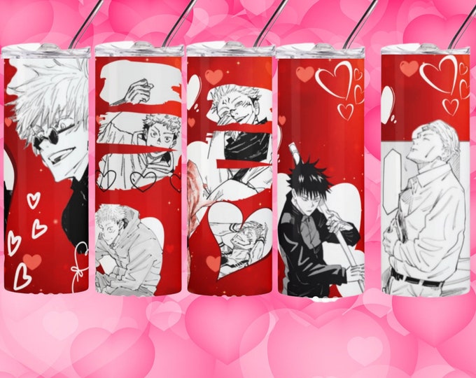 Anime 20oz Special Grade Valentine Sorcery Valentine’s Day Manga Tumbler