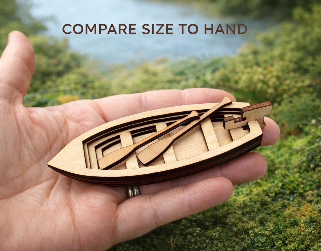 Mini Boat Kit O Scale Diorama Boat Lake Scene Model Train Fishing Boat ...