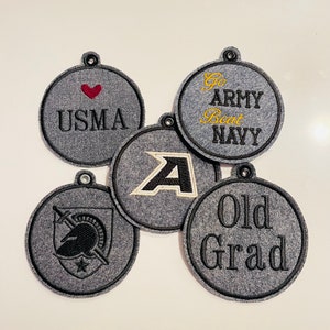 West Point Ornament Repurposed From USMA Cadet Uniforms