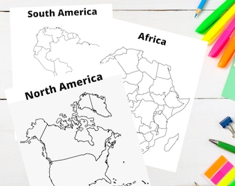 Geography Coloring Etsy