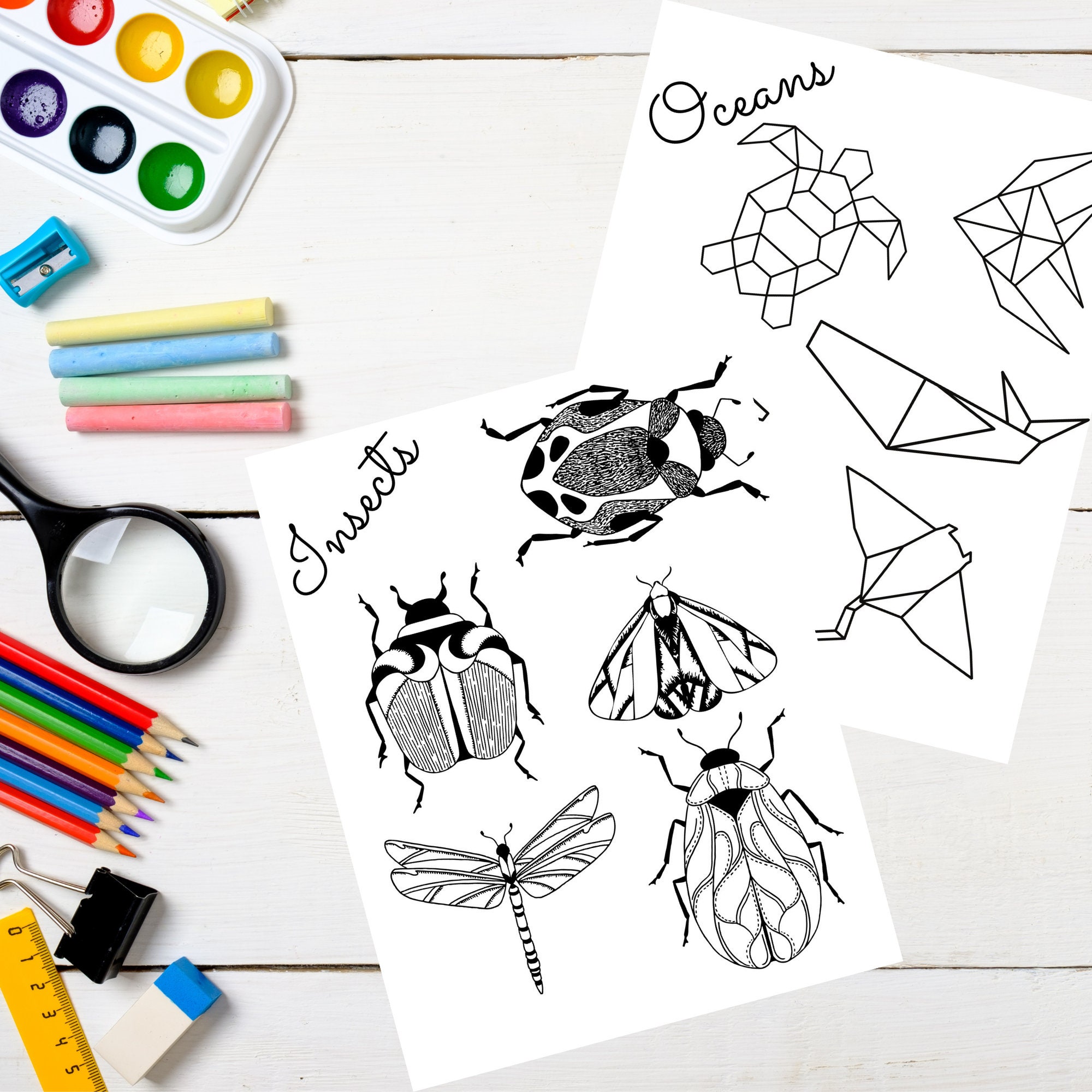 Nature Coloring Pages Printable | Etsy