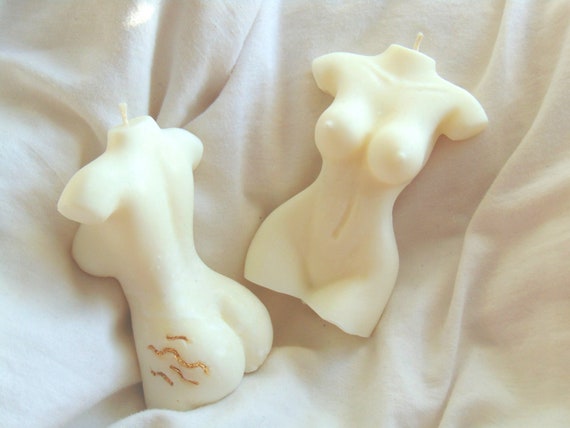 BODY CANDLE| Female body torso candle| candele colourful body candle hand poured candle scented female body figure candle