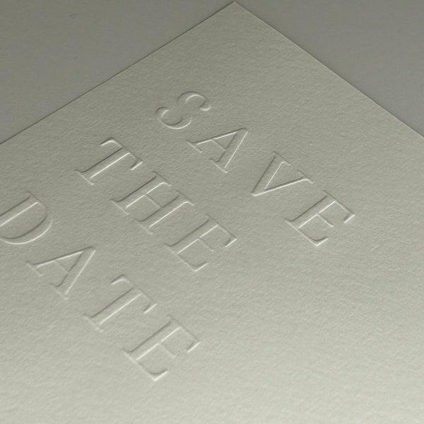 Elegant Save the Dates Embossed Etsy
