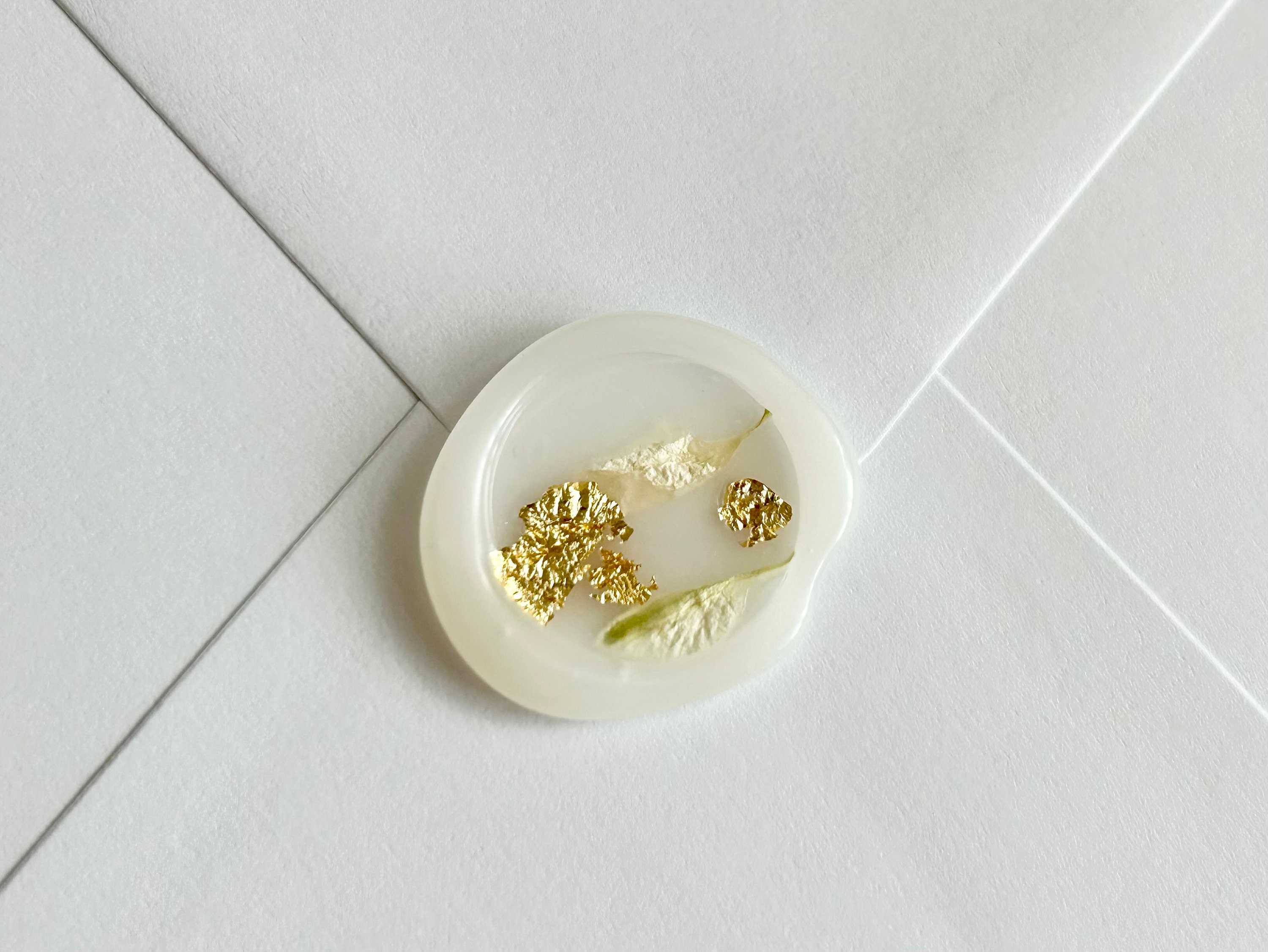 Adhesive Wax Seals / Seal / Sticker / Minimalist Flora / Palm Tree Leaf /  Leaves 